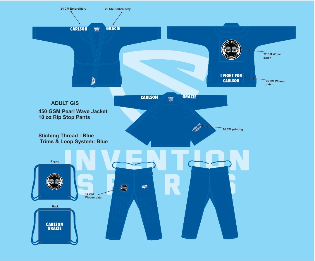 CARLSON GRACIE GI BLUE